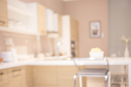 Blur Kitchen Room of The Backgroundの写真素材
