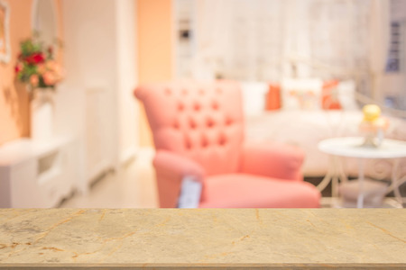 Abstract blur living room interior for backgroundの写真素材