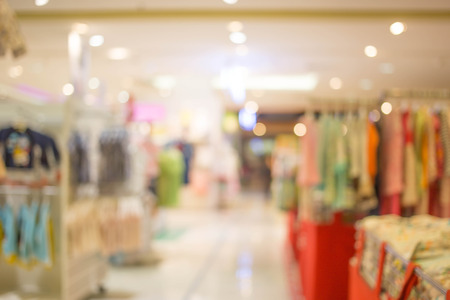 Blurred shopping mall backgroundの写真素材