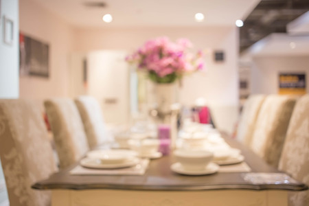 Blur image of modern Kitchen Room interior. Kitchen Room.の写真素材