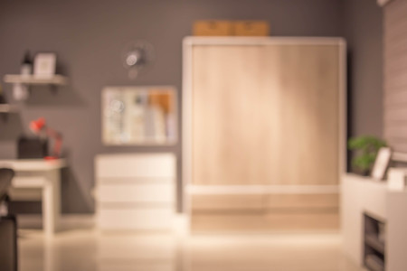 blur image of modern living room interiorの写真素材