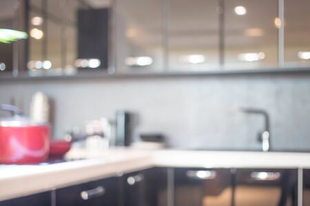 Blur Kitchen Room of The Background.の写真素材