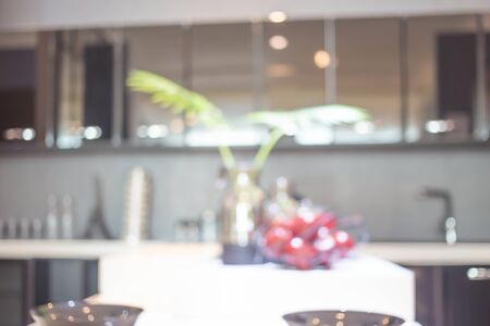 Blur Kitchen Room of The Background.の写真素材