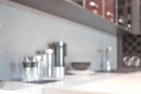 Blur Kitchen Room of The Background.の写真素材
