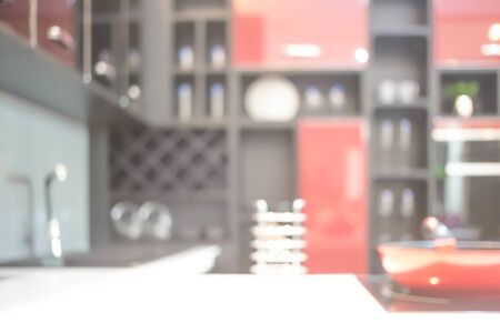 Blur Kitchen Room of The Background.の写真素材