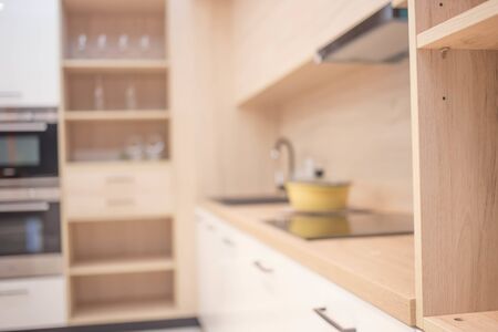Blur Kitchen Room of The Background.の写真素材