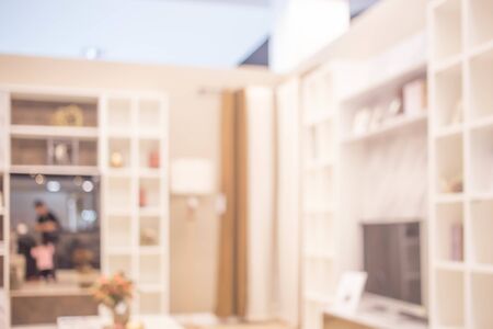 Abstract blur living room interior for background.の写真素材
