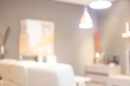 Abstract blur living room interior for background.の写真素材