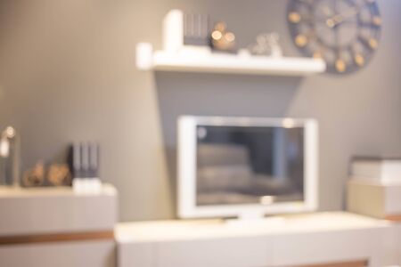 Abstract blur living room interior for background.の写真素材