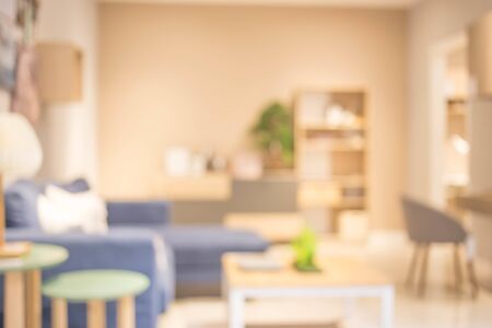 Abstract blur living room interior for background.の写真素材