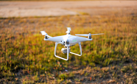 Drones aerial photography equipment Of photographers taking aerial photography. To explore the...