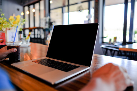Hand and computer Work and technology To do business Of the businessmen Successfulの写真素材