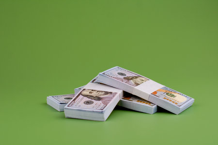 dollar money bank dollar finance and banking savings salary income from workの写真素材