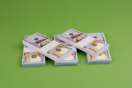 dollar money bank dollar finance and banking savings salary income from workの写真素材