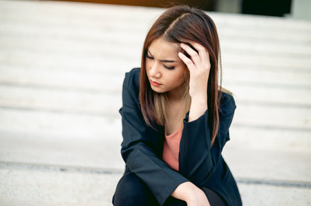 stress from work Work problems, a lot of work, heavy work, emotional stress Unemployment situation, unemployedの写真素材