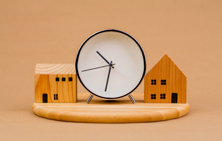 Alarm clock, time clock, appointment time, punctuality, working with time, time concept, modern...