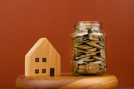 Savings and wooden toy houses cash loan Home loans, cash flow and investing