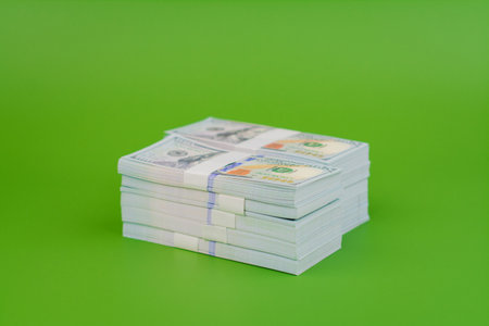 Dollar Currency, Savings and Financial Planning, Financial Goals and Success in the Futureの写真素材