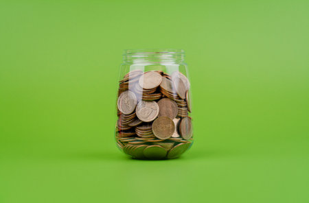 Saving and financial planning, goals and financial success in the futureの写真素材