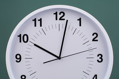 The clock tells the time of work and life, working with time and giving importance to valuable time.