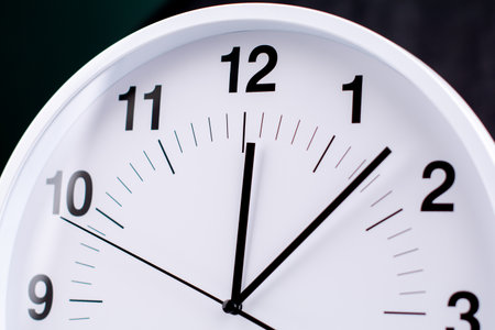 Clocks tell time and work accurately and are essential for life. Time photographs in the studio.の写真素材