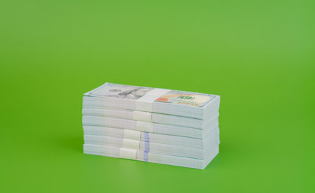 Dollar Currency Financial Planning and Investment Income from Earning Moneyの写真素材