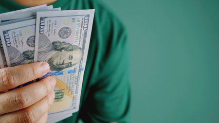 Dollar Currency Savings and Financial Planning, Wealth Accumulation for Investment and Retirementの写真素材