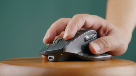 Wireless mouse and working with computers to control operations, systematic work planning and...