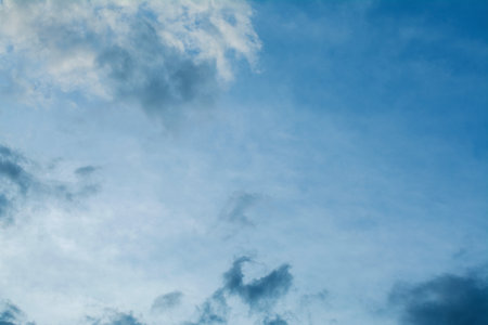 Clouds and sky in rainy season, storms and cloud formation, weather changes and sky