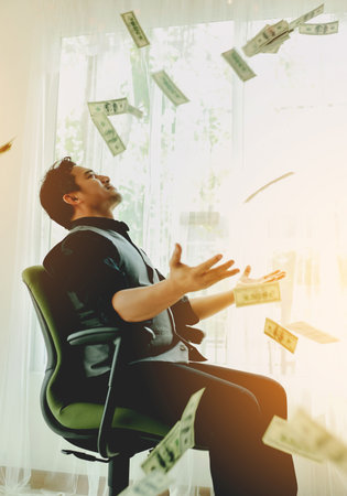 Dollar Currency and Financial Success Financial Planner and Financial Investmentの写真素材