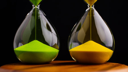 Hourglass, a timer for work and life, quality time management, the rules of limited time.