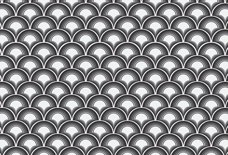 BLACK and WHITE RETRO STYLEのイラスト素材