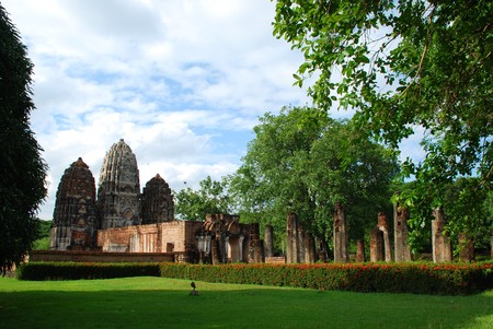 Sri satchanalai, Hindu shrineの写真素材