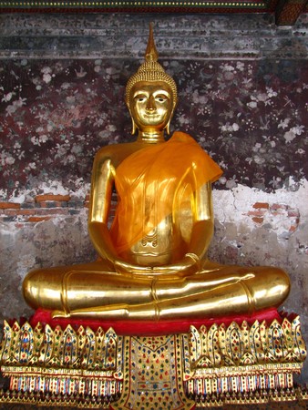 Buddha image at Wat Suthatの写真素材