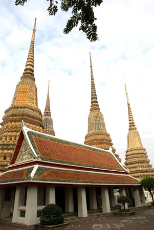 Wat Pho, Temple of Four stupasの写真素材