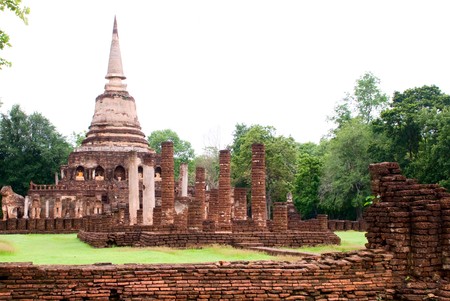Sri Satchanalai, ancient city of Thailandの写真素材