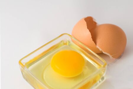 Egg  and eggshellの写真素材