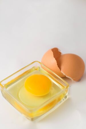 Egg  and eggshellの写真素材