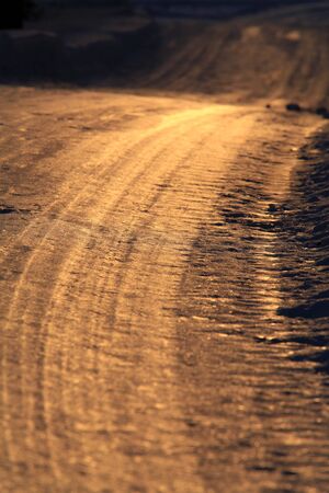 sunny roadの写真素材