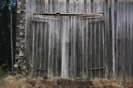old barn doorの写真素材