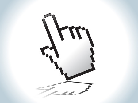 abstract hand icon vector illustrationのイラスト素材