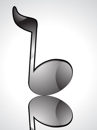 abstract black glossy musical word vector illustrationのイラスト素材