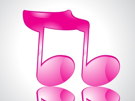 abstract pink musical word vector illustrationのイラスト素材