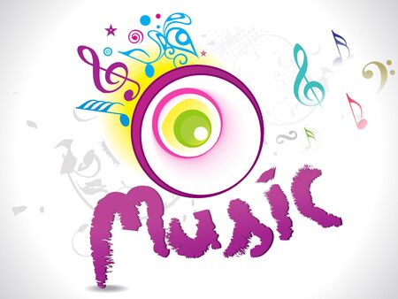 abstract music wallpaper vector illustration のイラスト素材