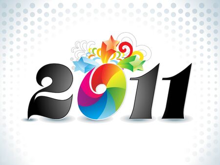abstract 2011 wallpaper vector illustrationのイラスト素材