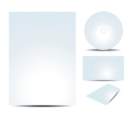 abstract corporate id template vector illustrationのイラスト素材