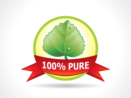 abstract eco icon with leaf vector illustrationのイラスト素材