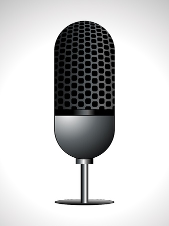 abstract musical mic vector illustration のイラスト素材