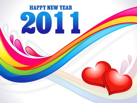 abstract 2011 wallpaper vector illustrationのイラスト素材