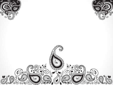 abstract floral ornament design vector illustrationのイラスト素材